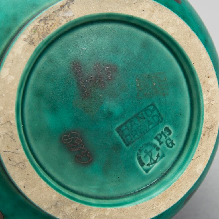 WILHELM KÅGE, Gustavsberg, stengods, "Argenta", 1940-/50-tal.