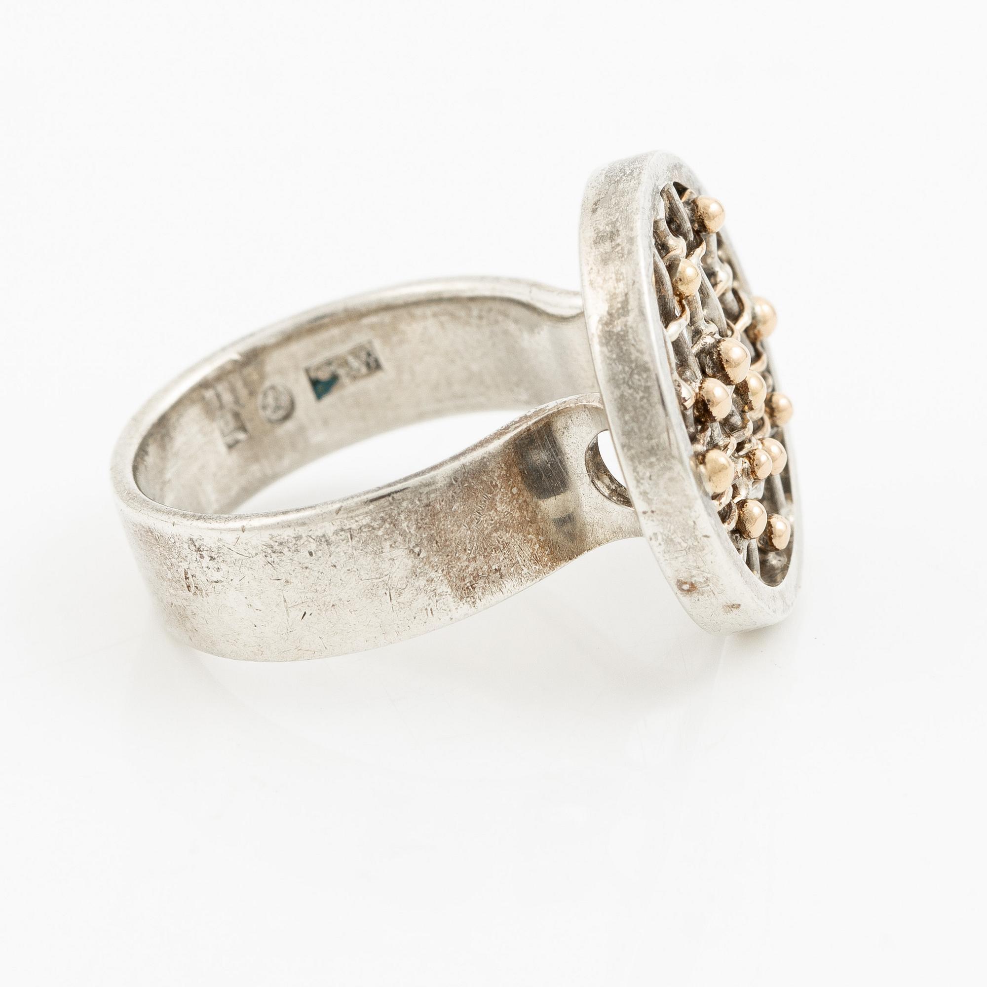 Anders Högberg, ring, sterlingsilver, Göteborg 1992.