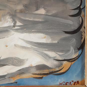 Sigrid Hjertén, Man with flowers.