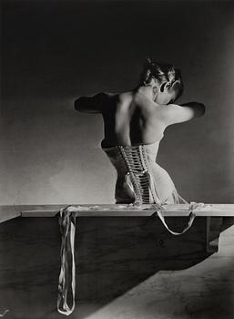 220. Horst P. Horst, "Mainbocher Corset, Paris, 1939.