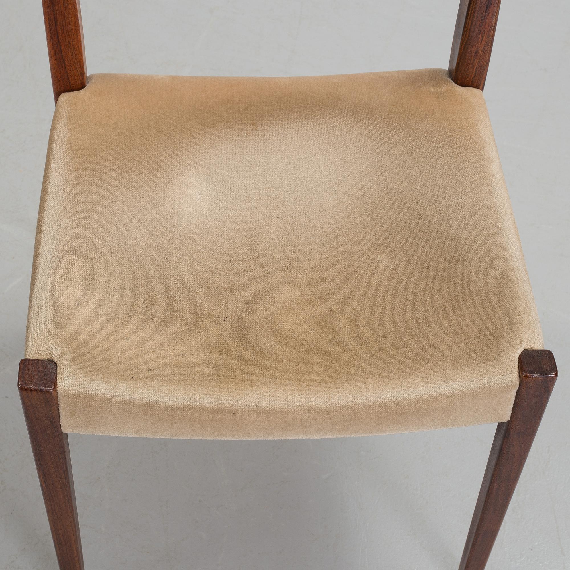 A dining table and four chairs by Nils Jonsson, Troeds Bjärnum.