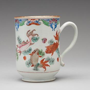 A famille rose jug, Qing dynasty, Qianlong (1736-95).