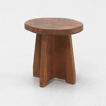 David Rosén, a 'Berga' stained pine stool, Nordiska Kompaniet, Sweden 1930-40s.