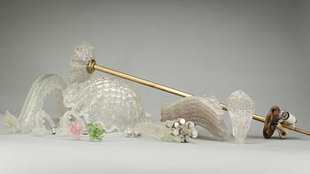 PARTI DIVERSE, dekordelar, träställ mm.