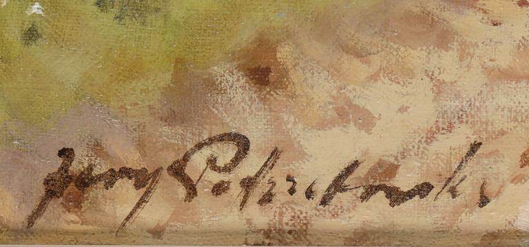 JERZY POTRZEBOWSKI , olja på duk, signerad.