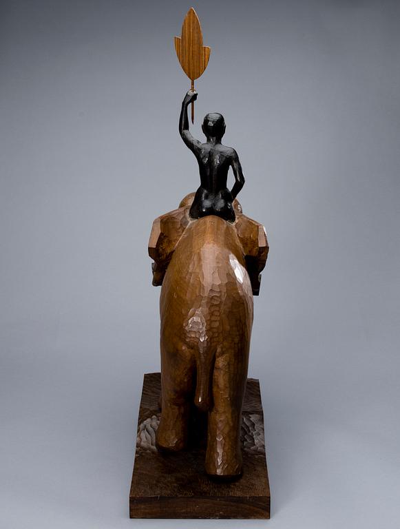 TAPIO WIRKKALA, SCULPTURE. Elefant. Signed TW. 1940s.