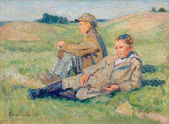 Nikolai Bogdanov Bel'sky, RESTING BOYS.