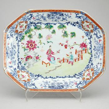 STEKFAT, porslin, Qianlong, Kina 1700-tal.