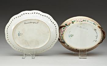 GALLERSKÅL med FAT. "Flora Danica", Kungl Dansk, 1900-tal.