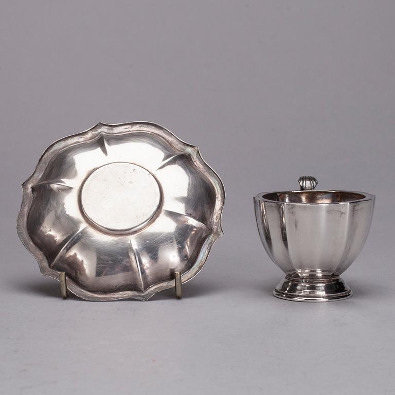 MOCCAKOPPAR, 6 st, silver, Ungern 1900-talets senare hälft. Vikt ca 603 g.