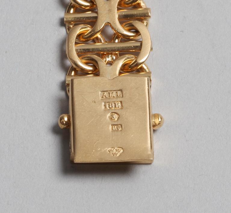 ARMLÄNK. 18k guld, ca 44 g.