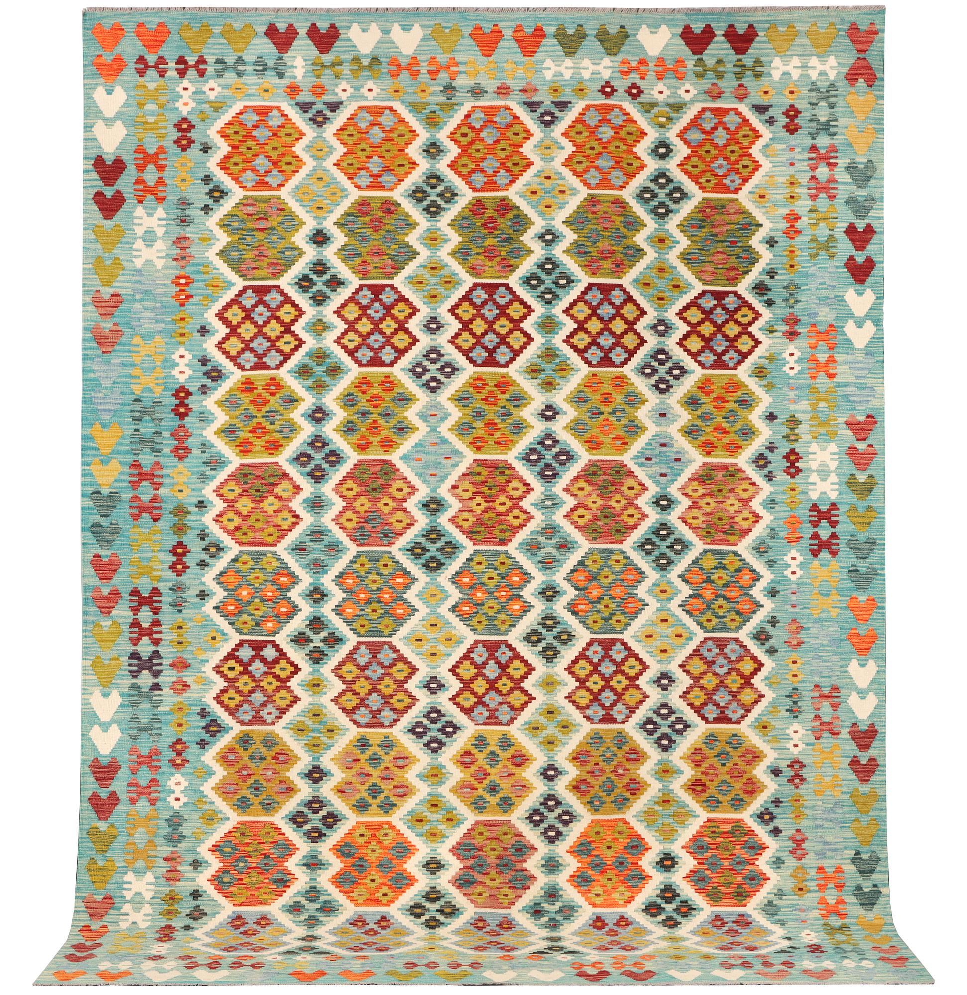 A Kilim carpet, c. 357 x 261 cm.