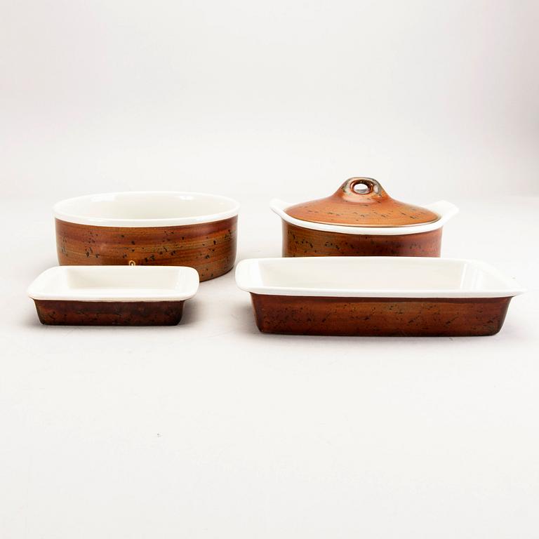 Stig Lindberg, tableware, 54 parts, ovenproof goods, "Coq", Gustavsberg.