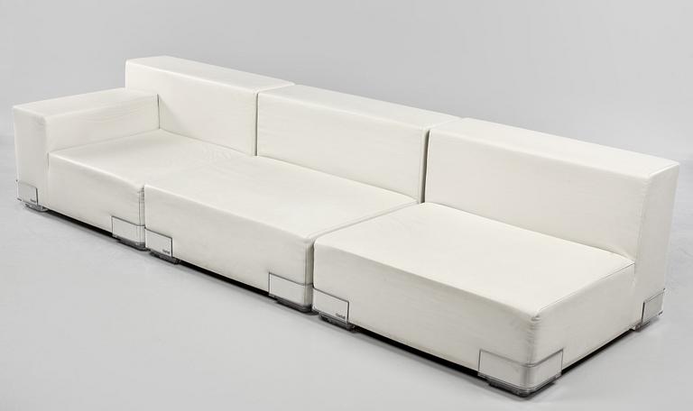 SOFFA, 3 delar, "Plastics Duo Sofa", Piero Lissoni, Carlo Tamborini, Kartell, 2000-tal.