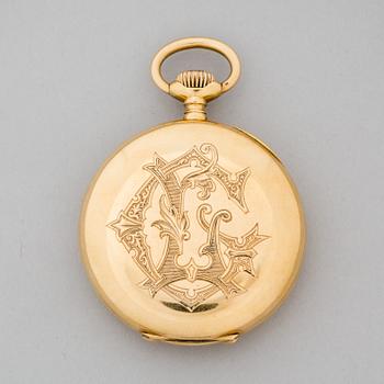 FICKUR, 18k guld. Boetten stämplad Omega.