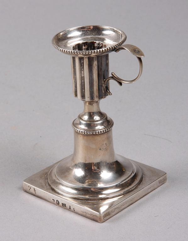 NATTLJUSSTAKE, silver, Lorentz Schröder Landskrona 1807.