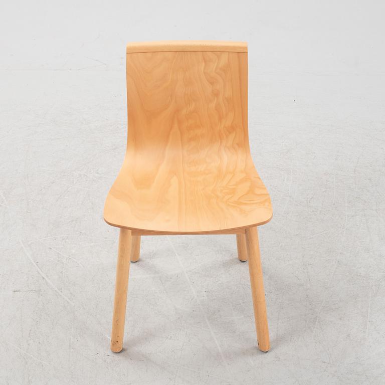 A beech 'Serif chair' by Chris Martin for Massproductions.