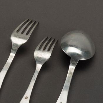 A 36-PIECE SILVER CUTLERY SERVICE COPENHAGEN DENMARK.