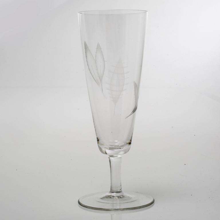 A set of glass tableware, 26 pcs, by Rosenthal, second half of the 20th century.