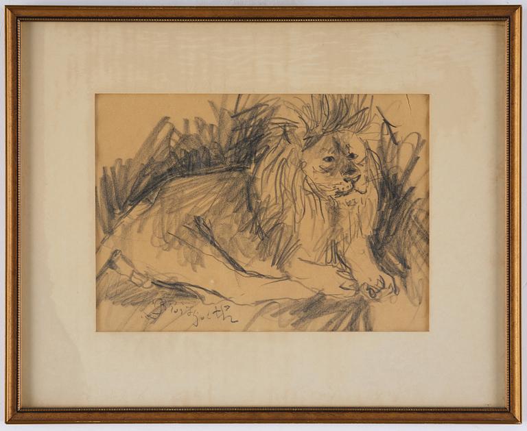 Bror Hjorth, A lion.