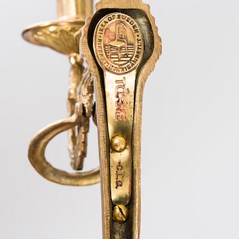 SEINÄLAMPETTIPARI, messinkiä, "Törne", Ikean 1700-luvun sarjaa, 1990-luku.