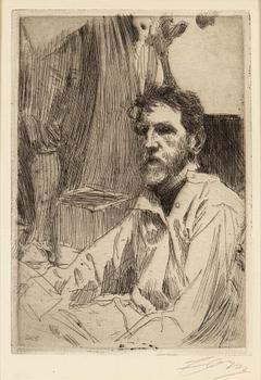 ANDERS ZORN, etching, 1897, signed in pencil. (état 2).