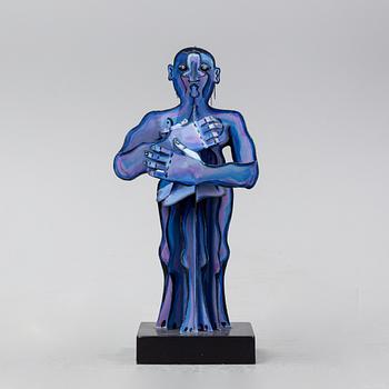 Timo Solin, skulptur, bemålad metall/järn, signerad och daterad -93.