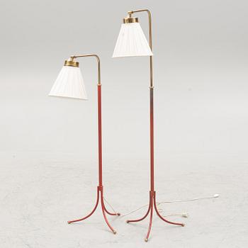 Josef Frank, a pair of model 1842 floor lamps, Firma Svenskt Tenn, sweden.