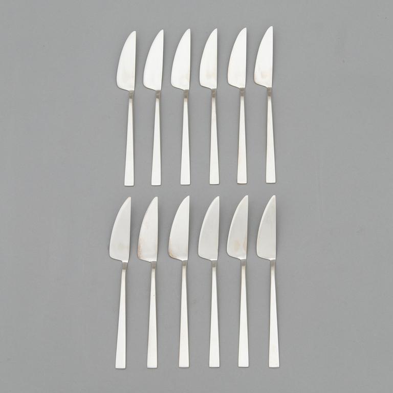 Bertel Gardberg, a 157-piece set of "Birgitta" sterling silver cutlery,  Kultateollisuus, Turku, Finland 1991-2001.