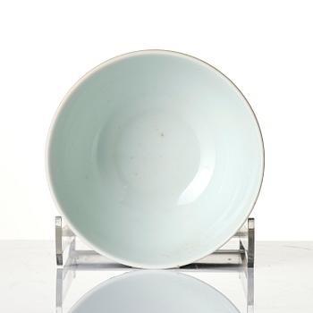 A lacque burgaute bowl, Qing dynasty, 18th century.