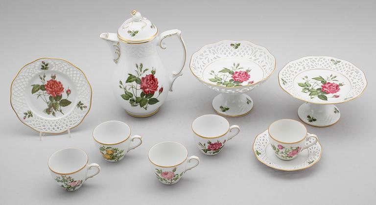 KAFFESERVIS, 41 delar, porslin, Schumann, Fyrklövern, 1900-talets andra hälft.
