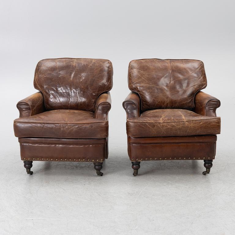 Armchairs, a pair, 20th century.