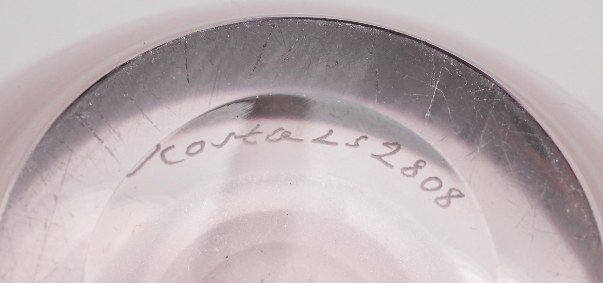 FIGURER, 2 st, glas, Vicke Lindstrand, Kosta.