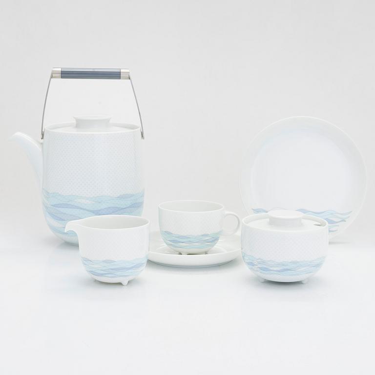 Tapio Wirkkala & Rut Bryk, a 27-piece 'Aquarius' tea/ coffee set for Rosenthal Studio-Linie, Germany 1983-84.