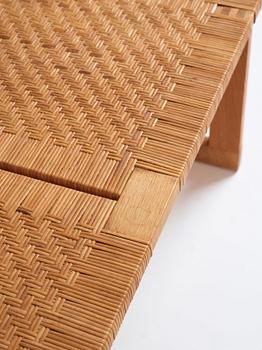 Børge Mogensen, an oak and rattan bench by cabinetmaker Erhard Rasmussen, Denmark 1950s/60s.