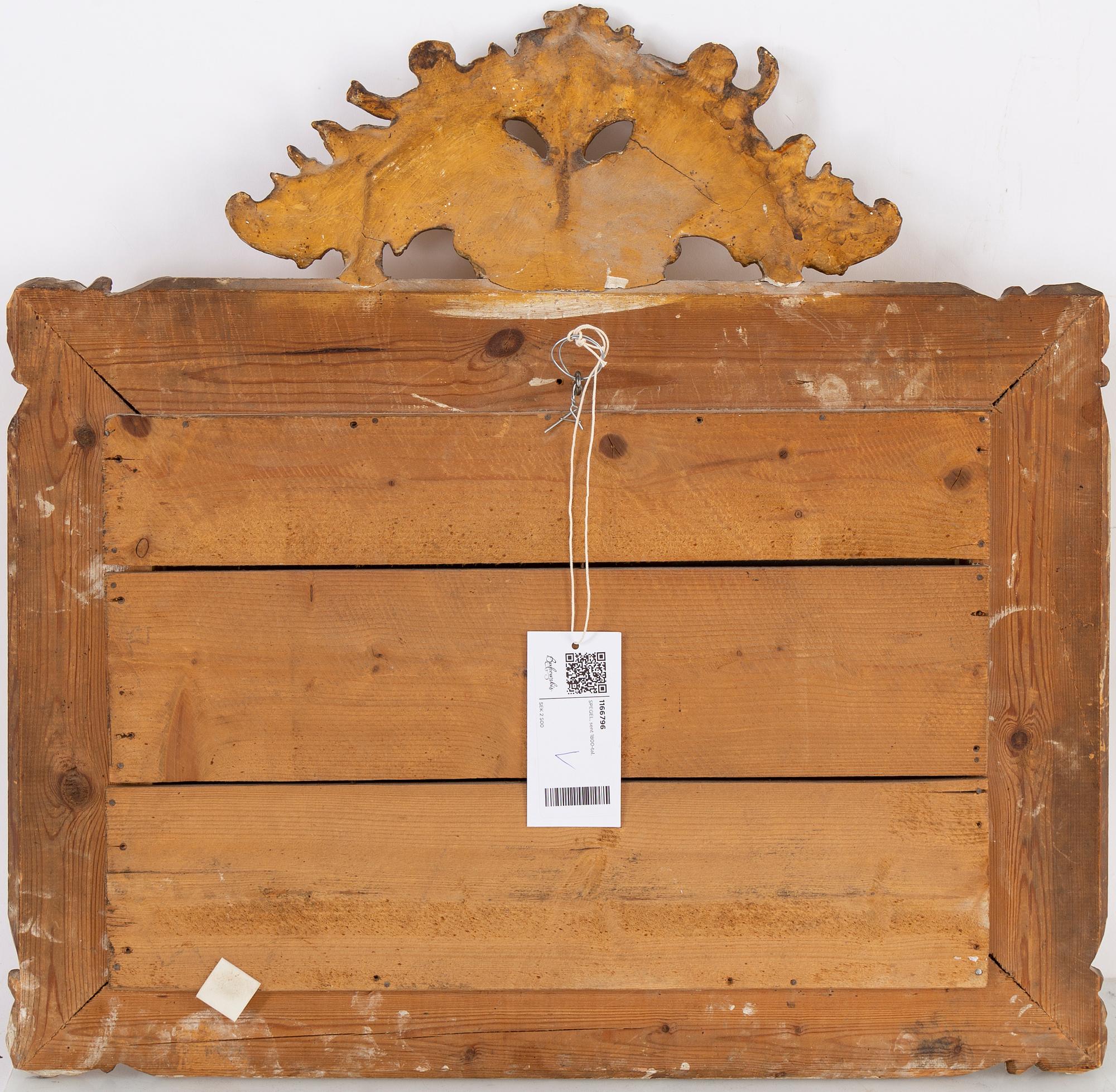A late 19th century mirror.