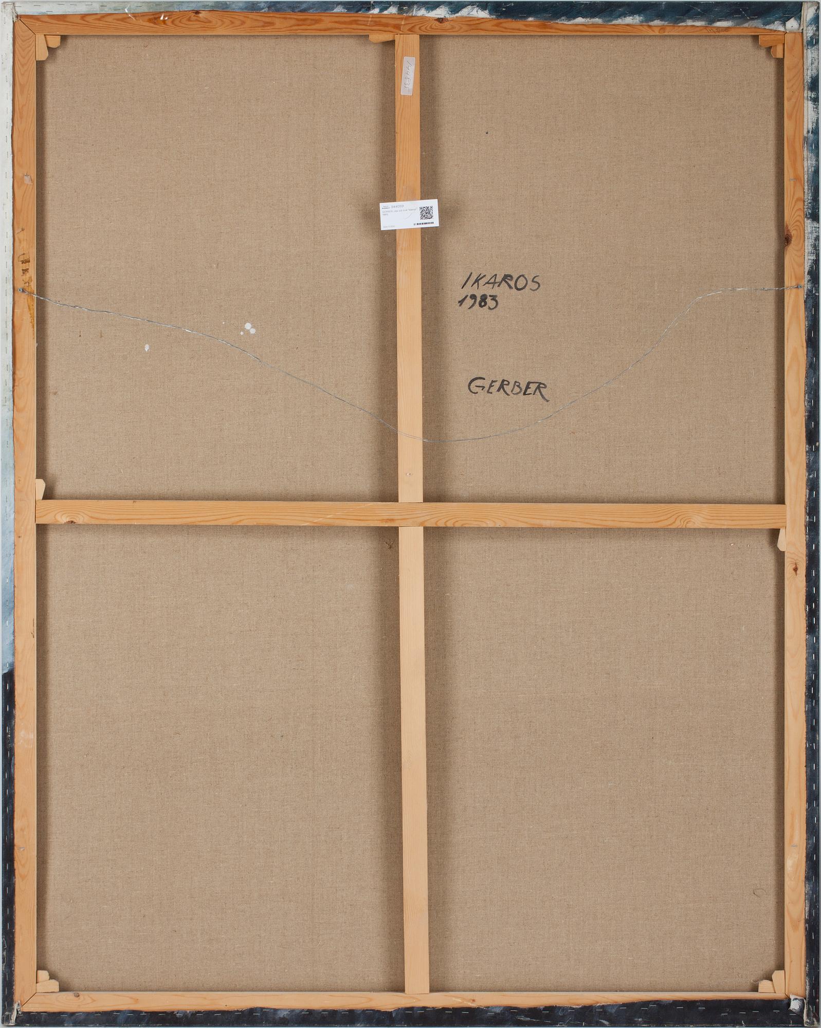 JAN VON GERBER, olja på duk, sign o dat a tergo 1983.