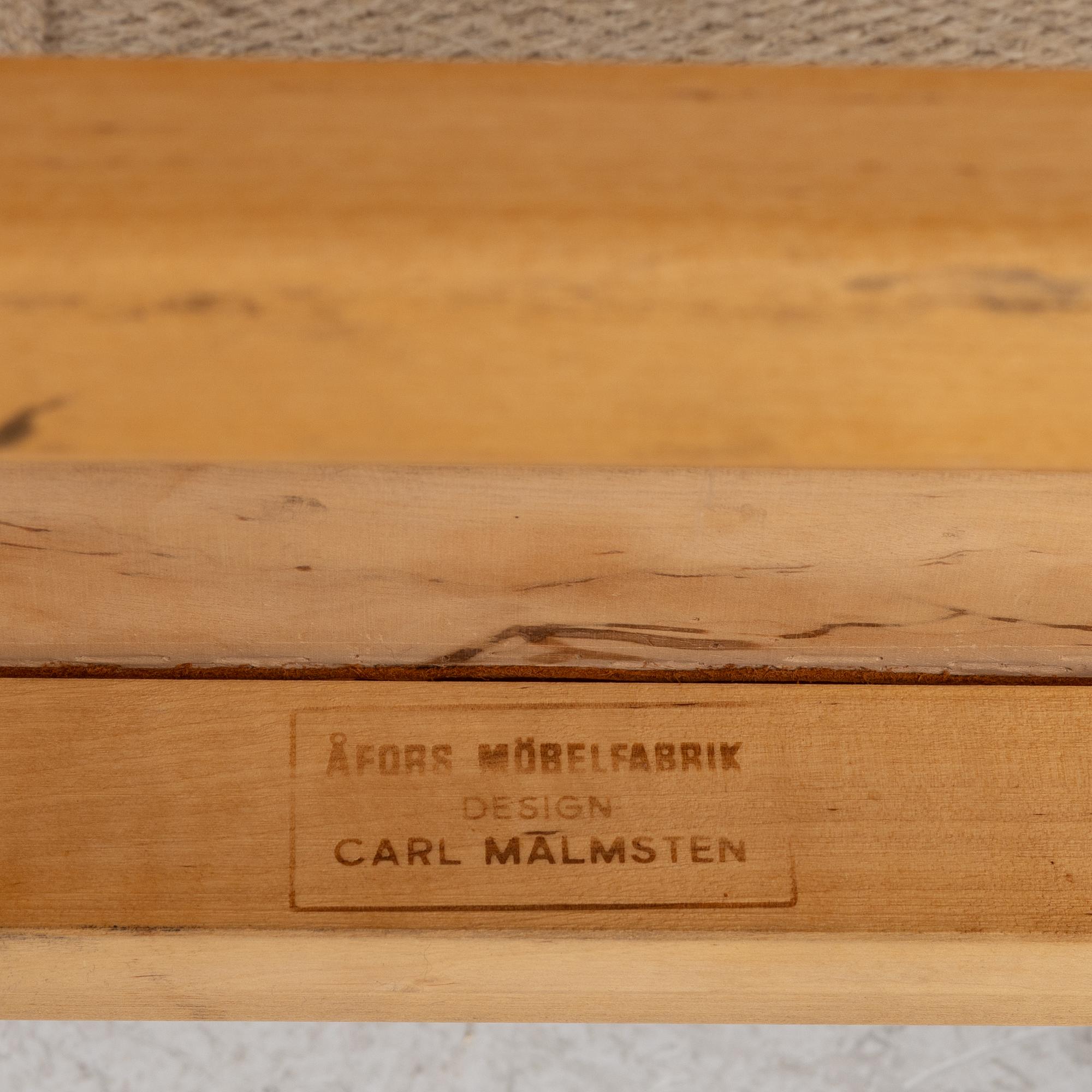 Carl Malmsten, Armchairs, 4, "Ambassadör", Åfors Möbelfabrik, late 20th century.
