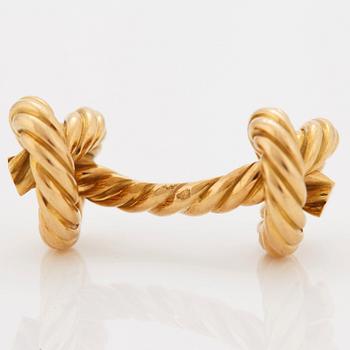 A pair of 1950/60's 'Cordage Noued' cuff-links by Hermès.