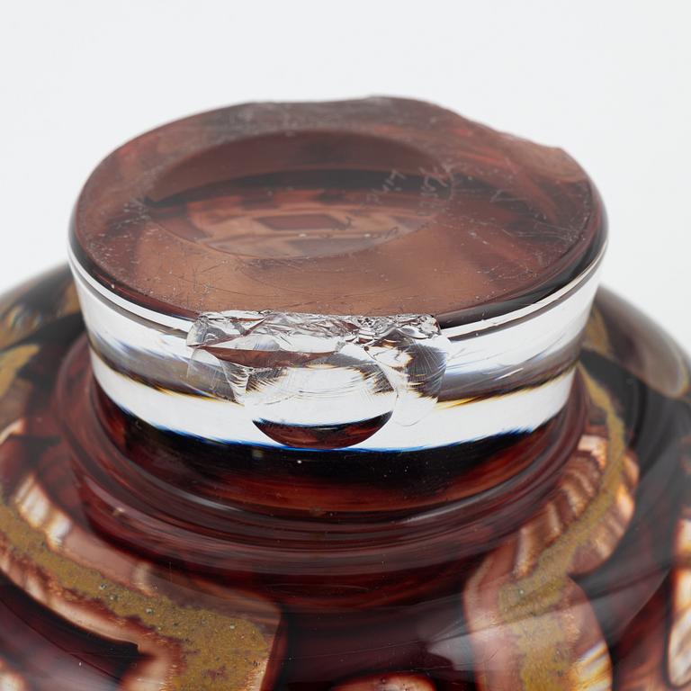 Vicke Lindstrand, a unique glass bowl, Kosta.