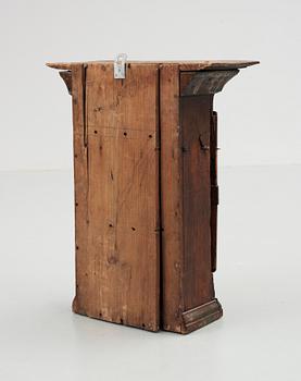 A late 18th century Swedish wall cabinet,