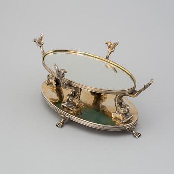A silver plated table plateau, AG Dufva, Stockholm, circa 1900.