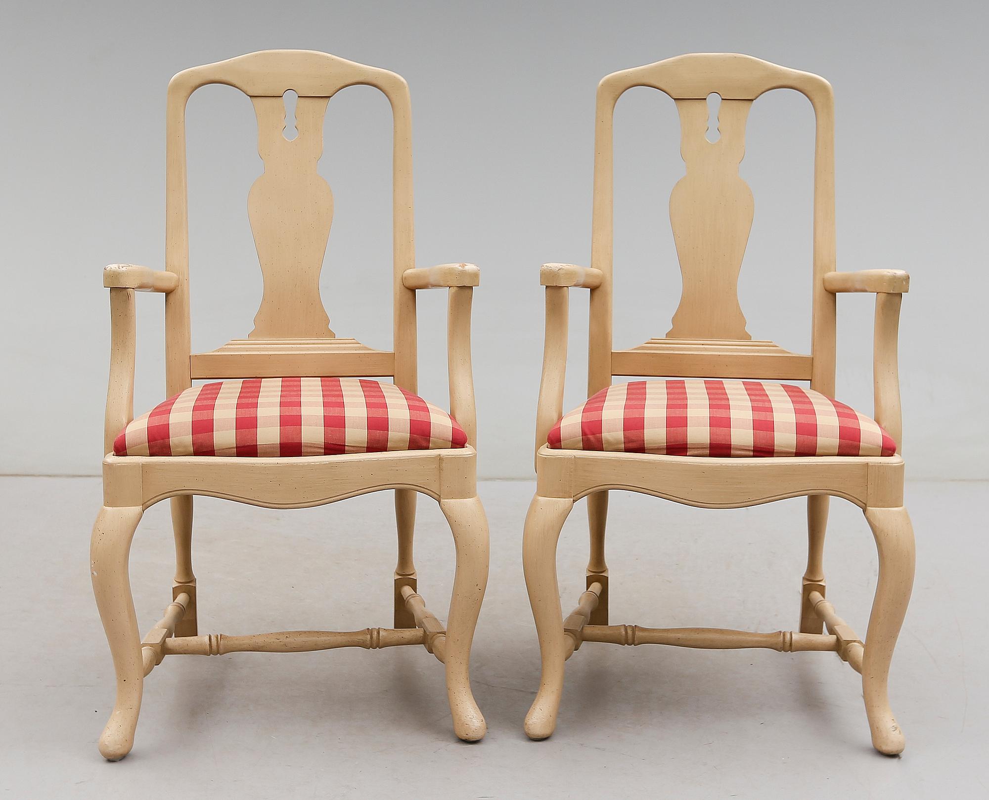 KARMSTOLAR, 1 par, 1900-talets andra hälft.