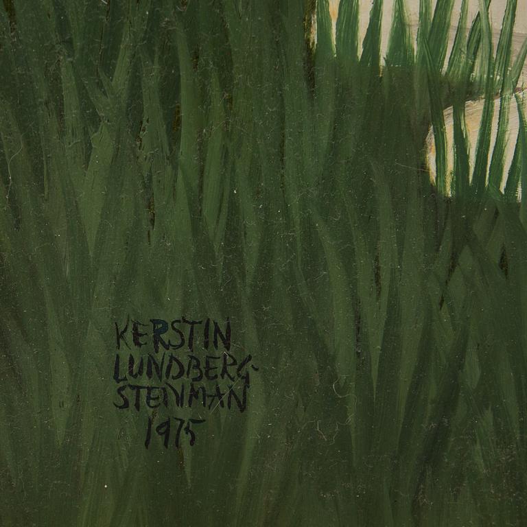KERSTIN LUNDBERG-STENMAN, olja på pannå, signerad och daterad 1975.