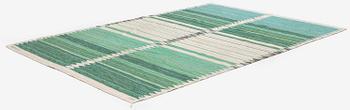 Marianne Richter, a "Rosita, grön" carpet, flat weave, c. 260 x 173 cm, signed AB MMF V MR.