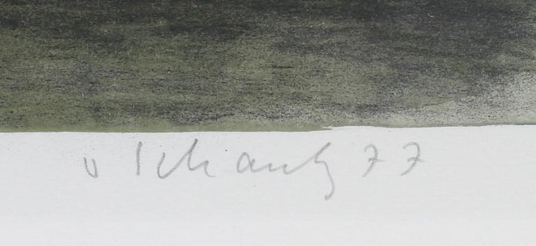 PHILIP VON SCHANTZ, färglitografi, sign  o dat -77. Nr 22/140.