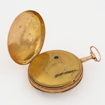 POCKET WATCH, case marked "FLB", inner case marked "Breguet à Paris", 53 mm.