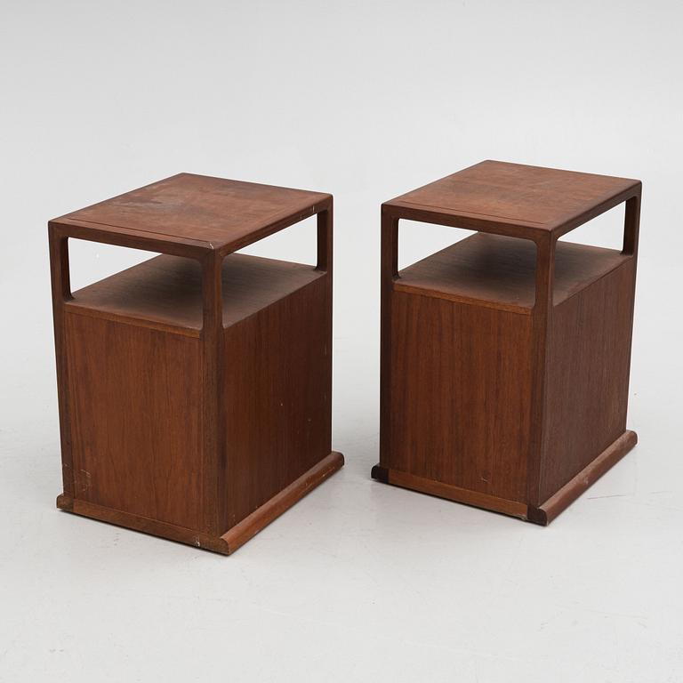 A pair of bedside tables, second half of the 20th century.