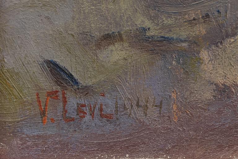 Vasili Levi, Spring Winter Landscape.