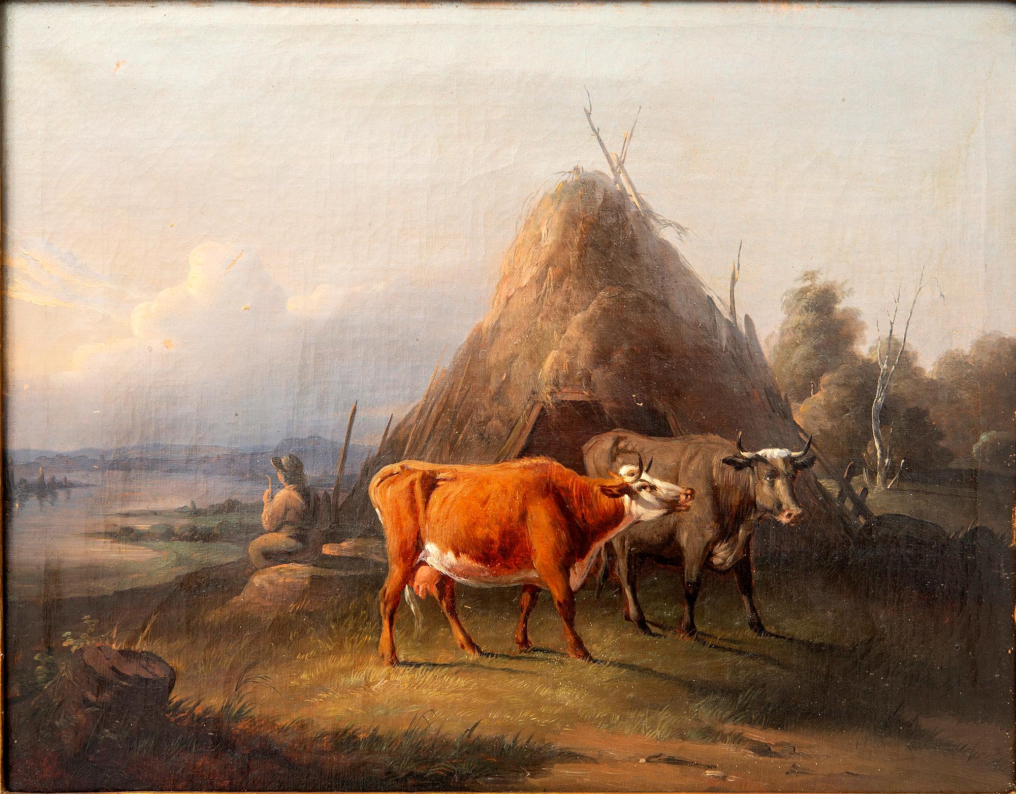 Okänd konstnär 1800-tal , olja på duk.